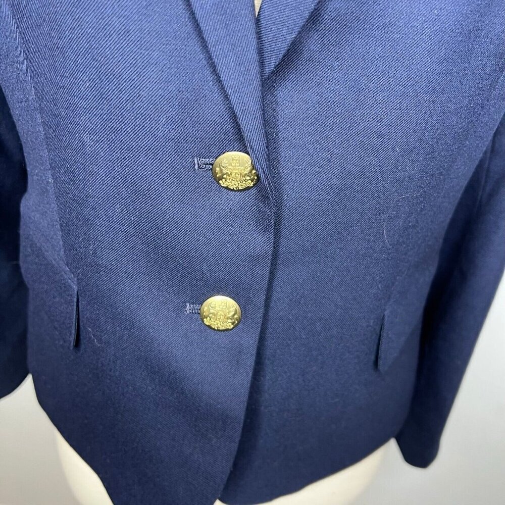 J.Crew $198 Petite Original Schoolboy Blazer Navy Size P2 AZ566 - Picture 6 of 10